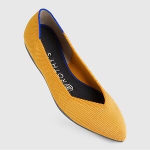 Rothy's The Point flat in the retired marigold yellow - Size 7